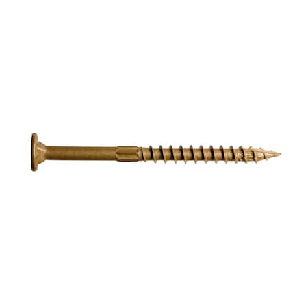 Wood Screw, 1/4 In, 12 In, Steel 50 PK